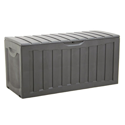 opbevaringsboks 118x53x57 cm polypropylen sort