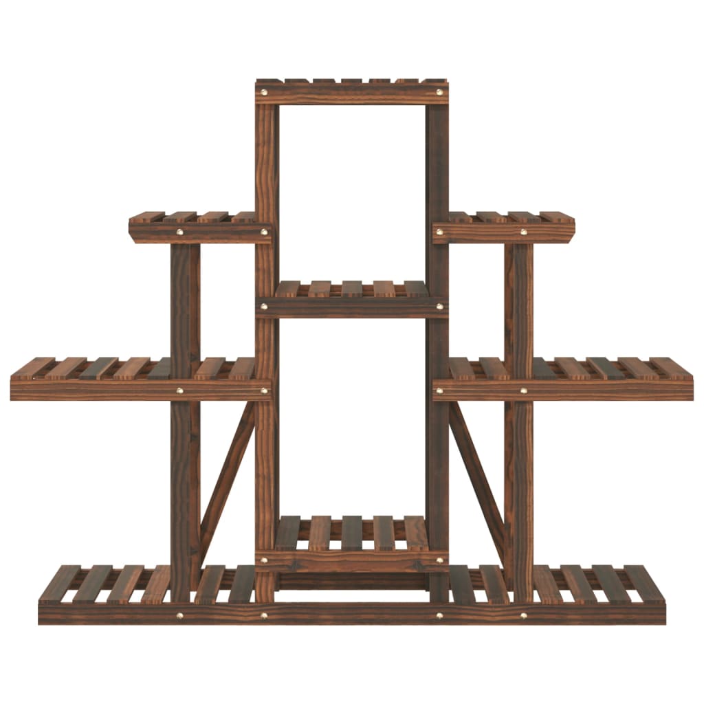 blomsterstativ 110x25x98 cm massivt fyrretræ