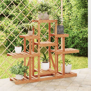 blomsterstativ 110x25x98 cm massivt fyrretræ