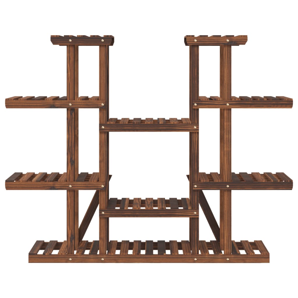 blomsterstativ 110x25x110,5 cm massivt fyrretræ