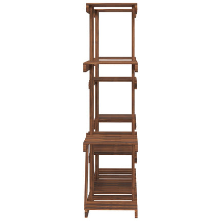 blomsterstativ 110x25x110,5 cm massivt fyrretræ