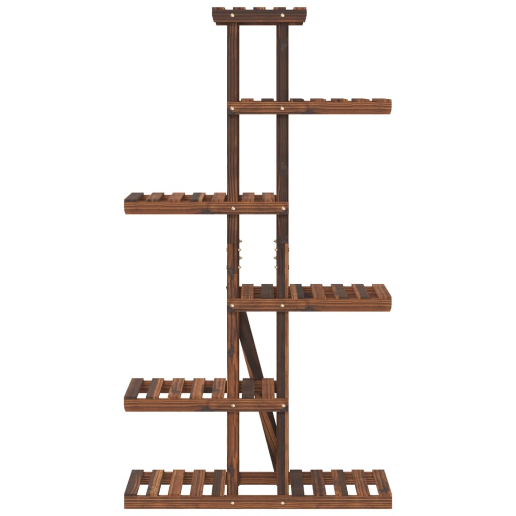 blomsterstativ 175x25x140,5 cm massivt fyrretræ