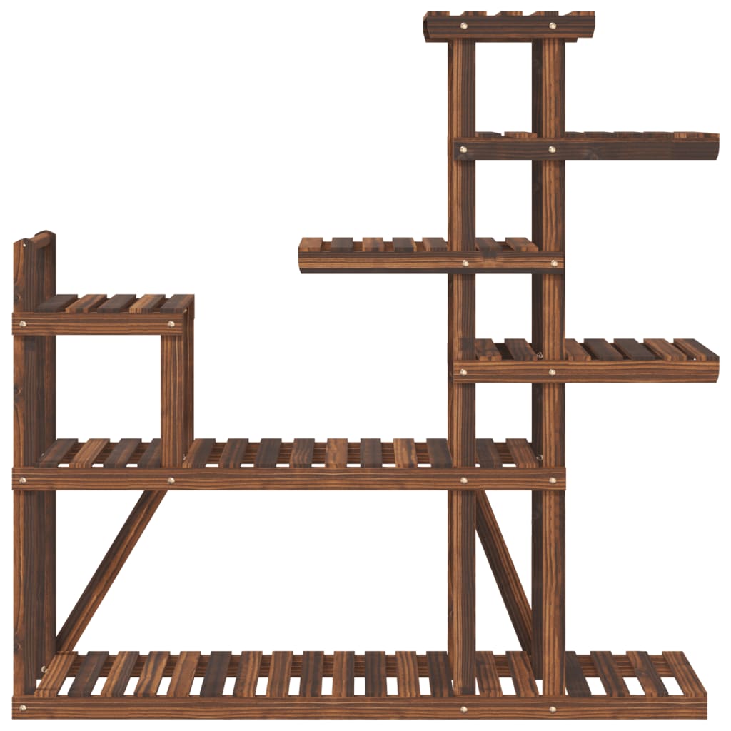 blomsterstativ 110x25x111 cm massivt fyrretræ