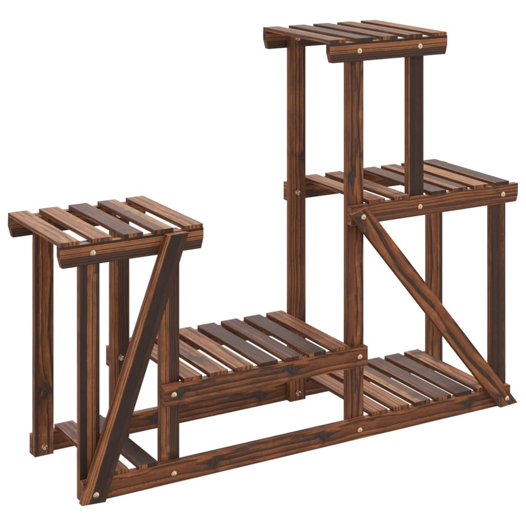 blomsterstativ 90x25x73,5 cm massivt fyrretræ