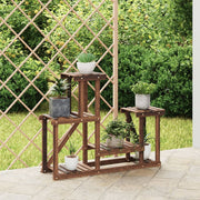 blomsterstativ 90x25x73,5 cm massivt fyrretræ