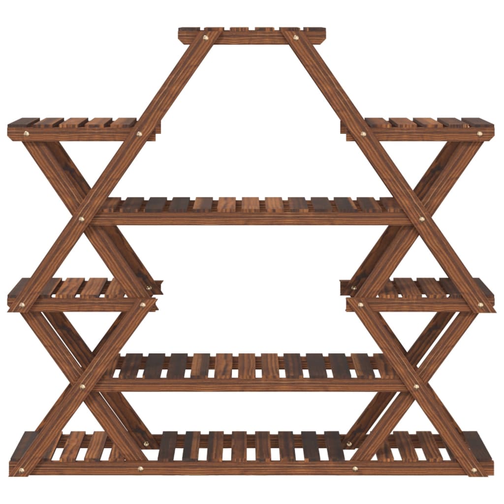 blomsterstativ 110x25x105 cm massivt fyrretræ