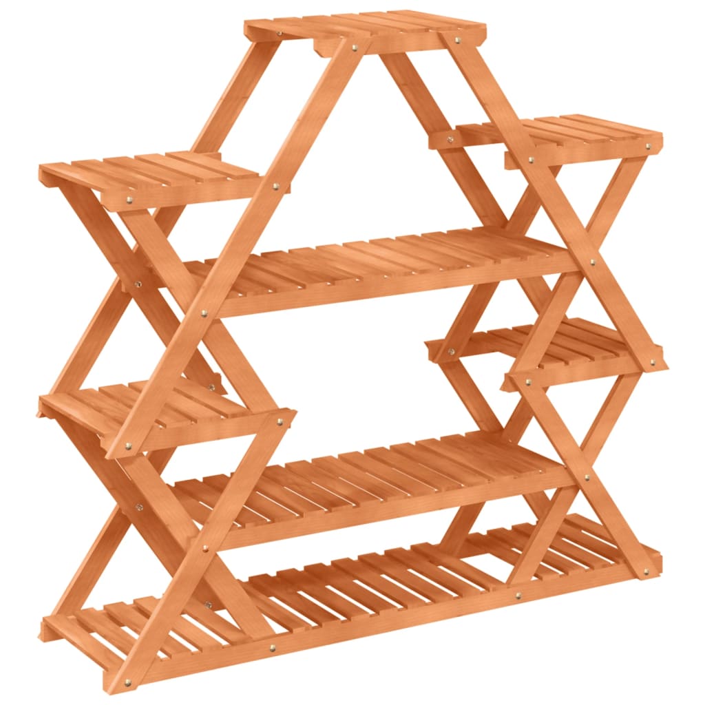 blomsterstativ 110x25x105 cm massivt fyrretræ