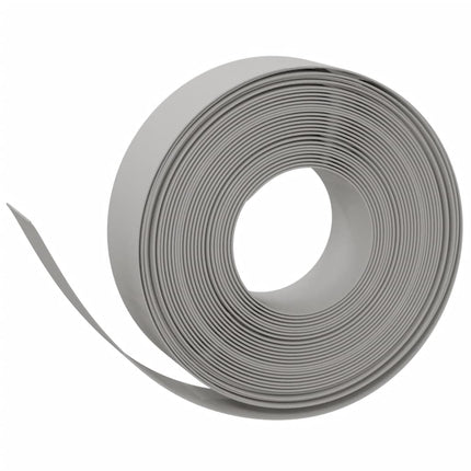 græskanter 2 stk. 10 m 15 cm polyethylen grå