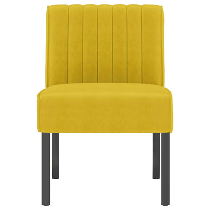 stol velour gul