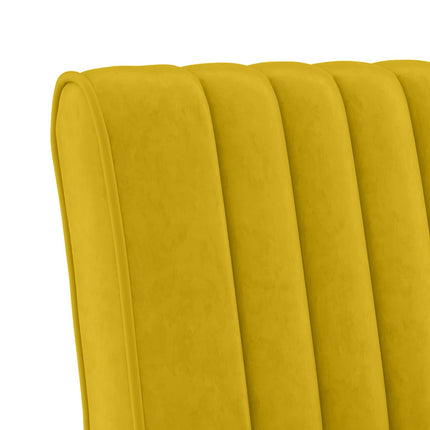stol velour gul