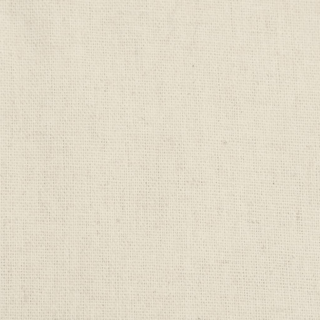 stol med knapdesign hør