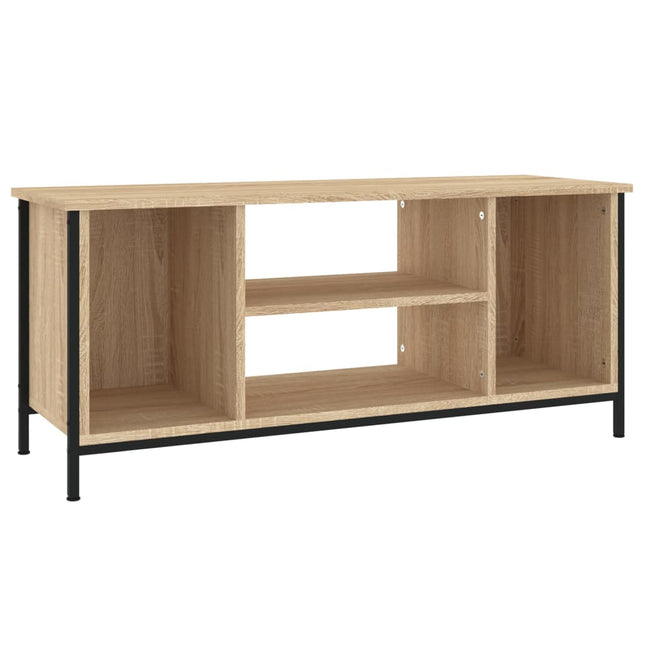 tv-bord 102x35x45 cm konstrueret træ sonoma-eg