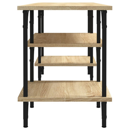 tv-bord 102x35x45,5 cm konstrueret træ sonoma-eg