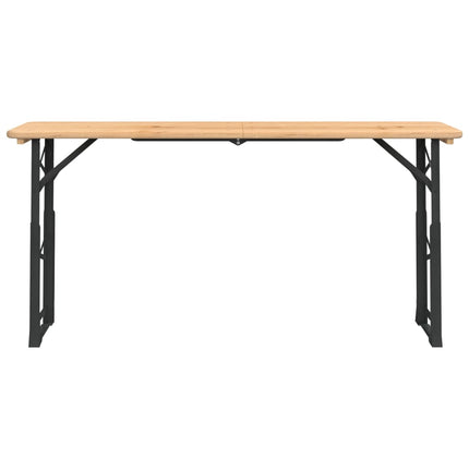 foldbart barbord 170x50x75/105 cm massivt grantræ