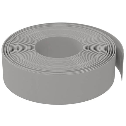 græskant 10 m 15 cm polyethylen grå