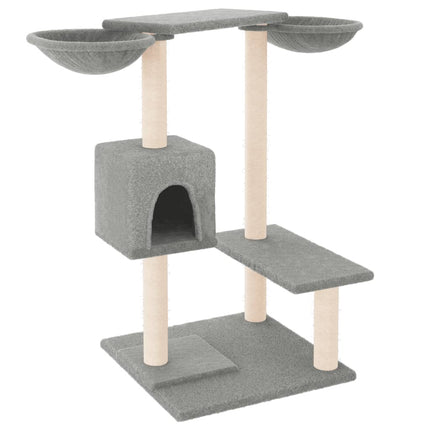 kradsetræ med sisalstolper 82 cm lysegrå