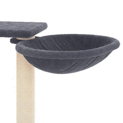 kradsetræ med sisalstolper 82 cm mørkegrå
