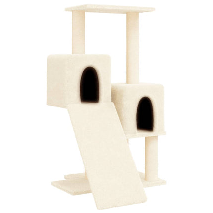 kradsetræ med sisalkradsestolper 82 cm cremefarvet