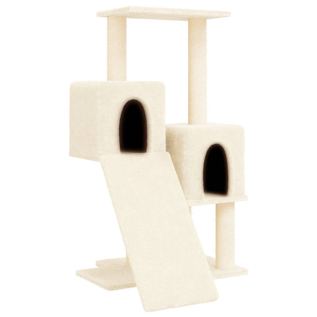 kradsetræ med sisalkradsestolper 82 cm cremefarvet