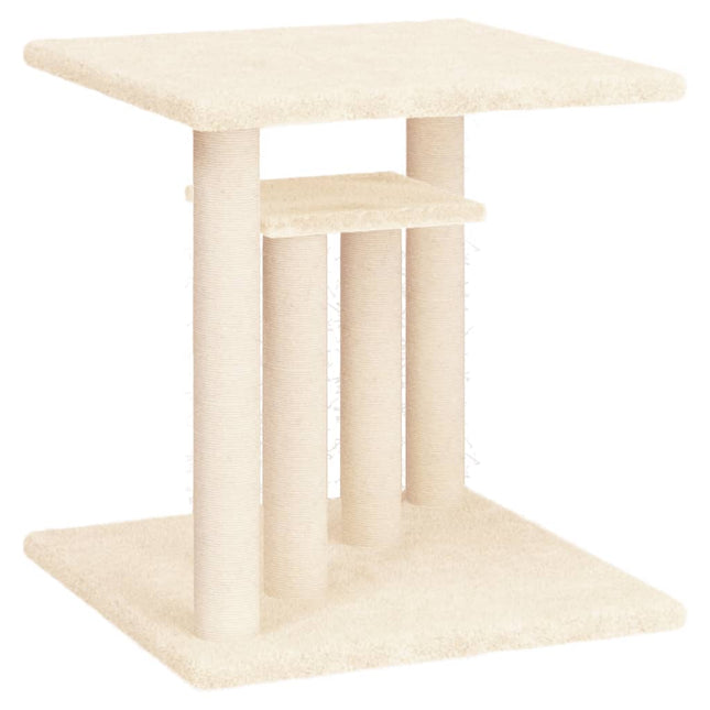 kradsetræ med platforme 50 cm cremefarvet