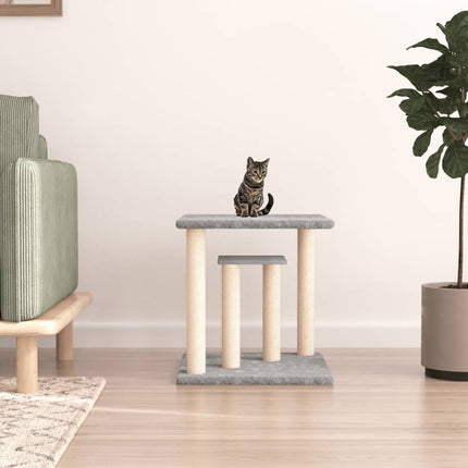 kradsetræ med platforme 50 cm lysegrå