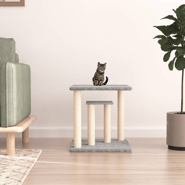 kradsetræ med platforme 50 cm lysegrå