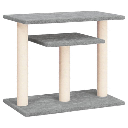 kradsetræ med platforme 62,5 cm lysegrå