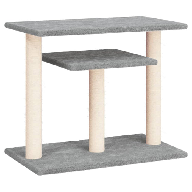 kradsetræ med platforme 62,5 cm lysegrå