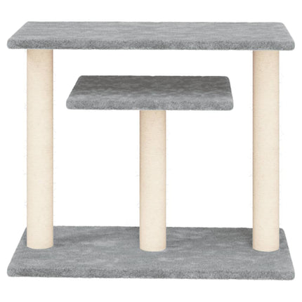 kradsetræ med platforme 62,5 cm lysegrå