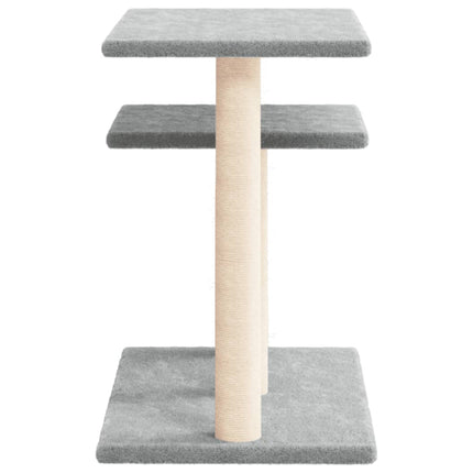 kradsetræ med platforme 62,5 cm lysegrå
