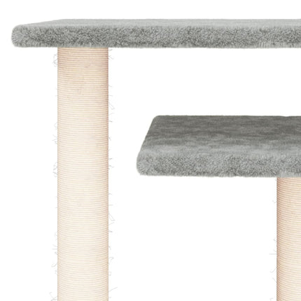 kradsetræ med platforme 62,5 cm lysegrå