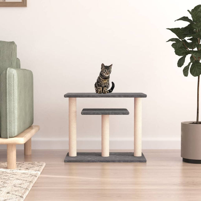 kradsetræ med platforme 62,5 cm mørkegrå