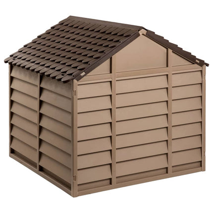 hundehus 86x84x82 cm polypropylen brun