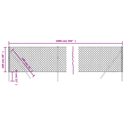 trådegn 1x10 m grøn