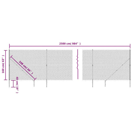 trådhegn med jordspyd 1,6x25 m grøn