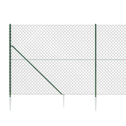 trådhegn med jordspyd 1,8x25 m grøn