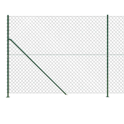 trådhegn med flange 1,4x10 m grøn