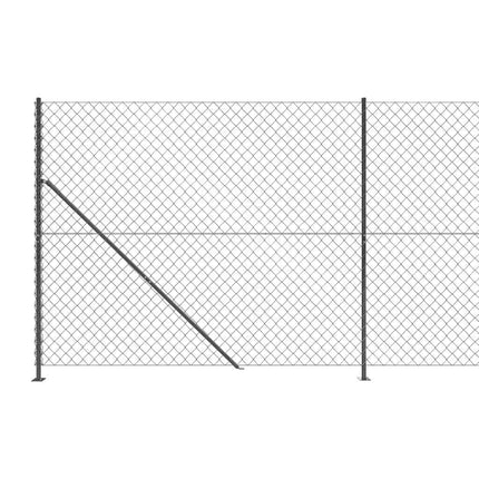 trådhegn med flange 1,6x10 m antracitgrå