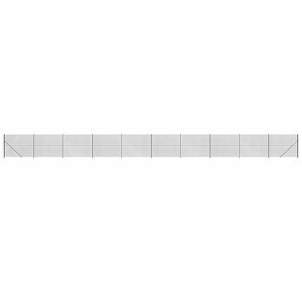trådhegn med flange 1,4x25 m antracitgrå
