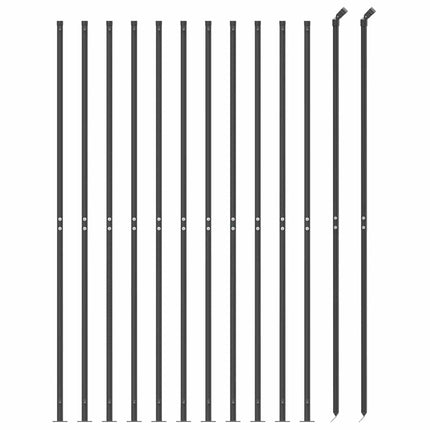 trådhegn med flange 1,6x25 m antracitgrå
