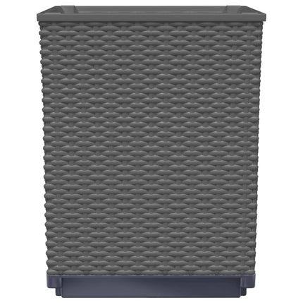 plantekasser 2 stk. 30x30x37 cm polypropylen sort