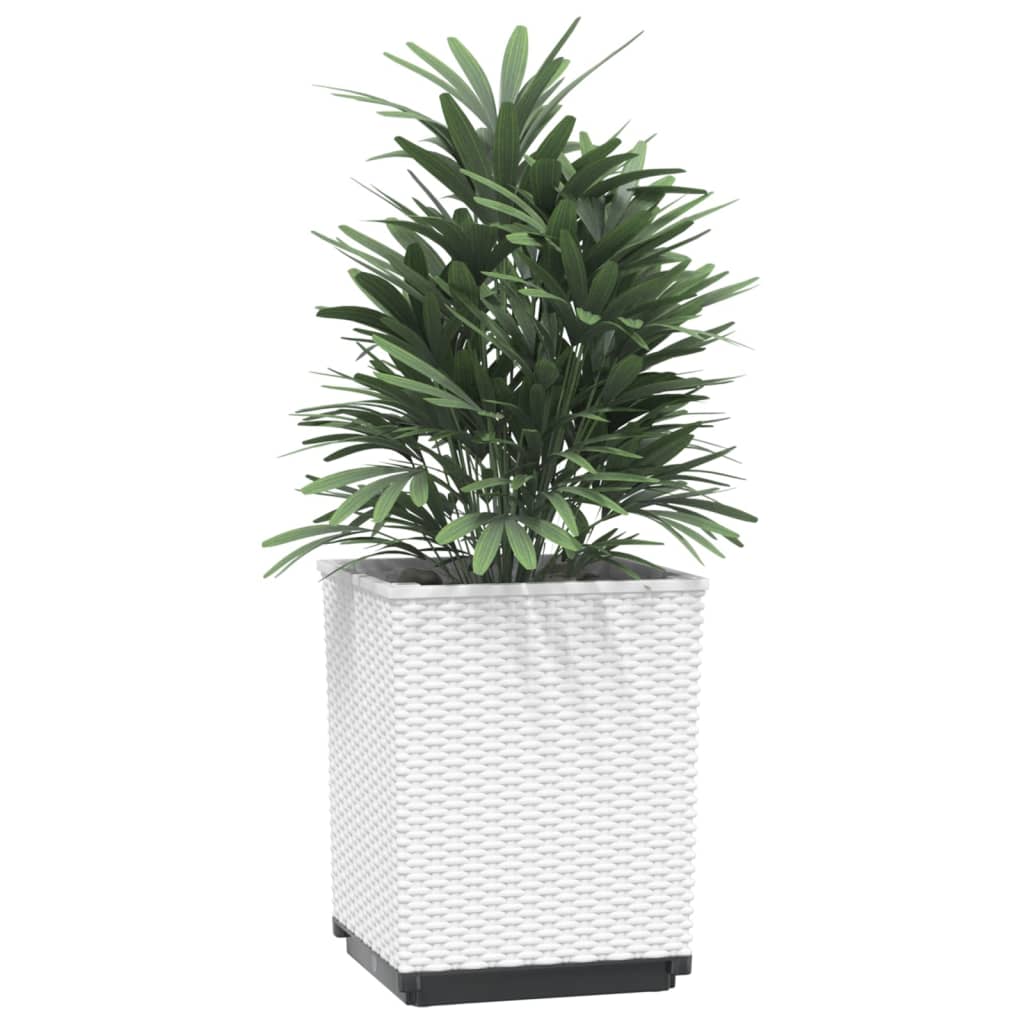 plantekasser 4 stk. 30x30x37 cm polypropylen hvid