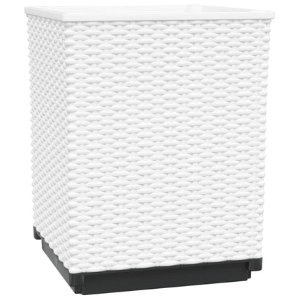 plantekasser 4 stk. 30x30x37 cm polypropylen hvid