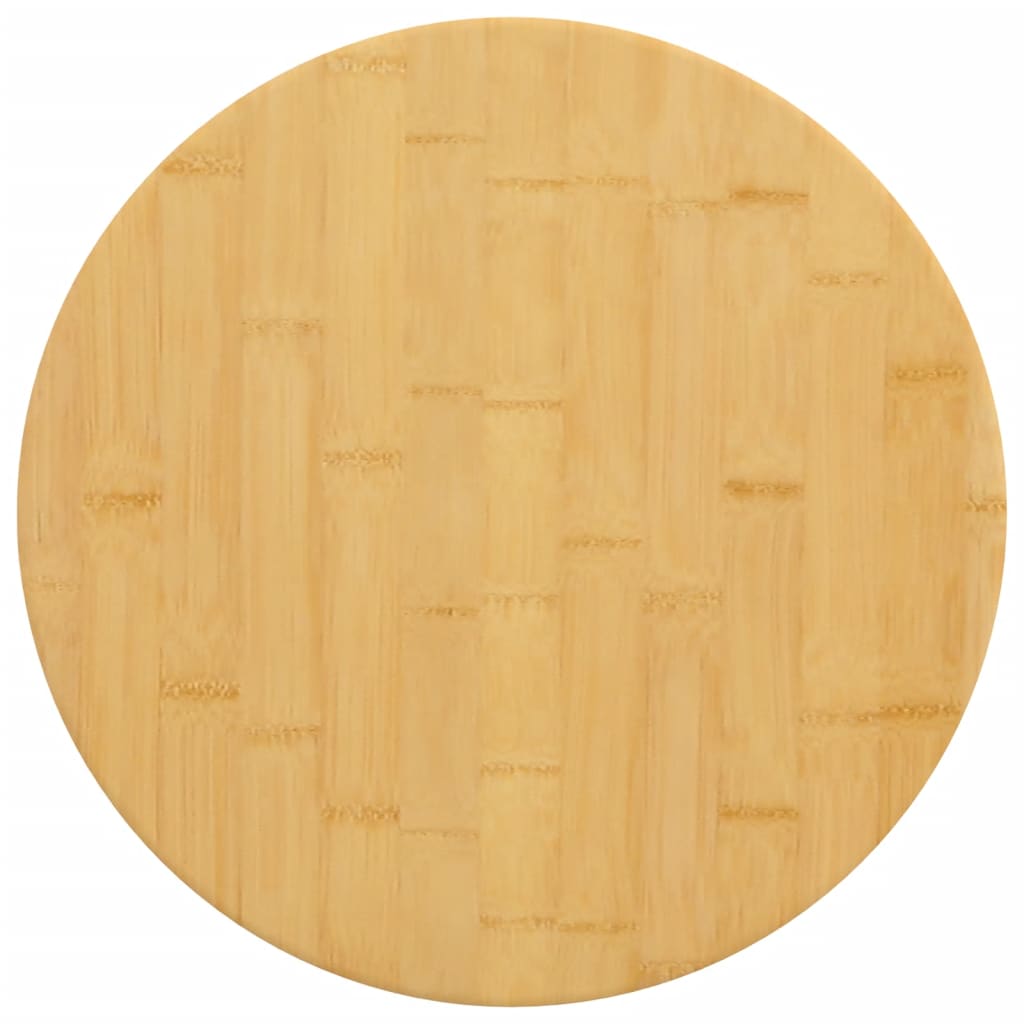 bordplade Ø50x4 cm bambus billede