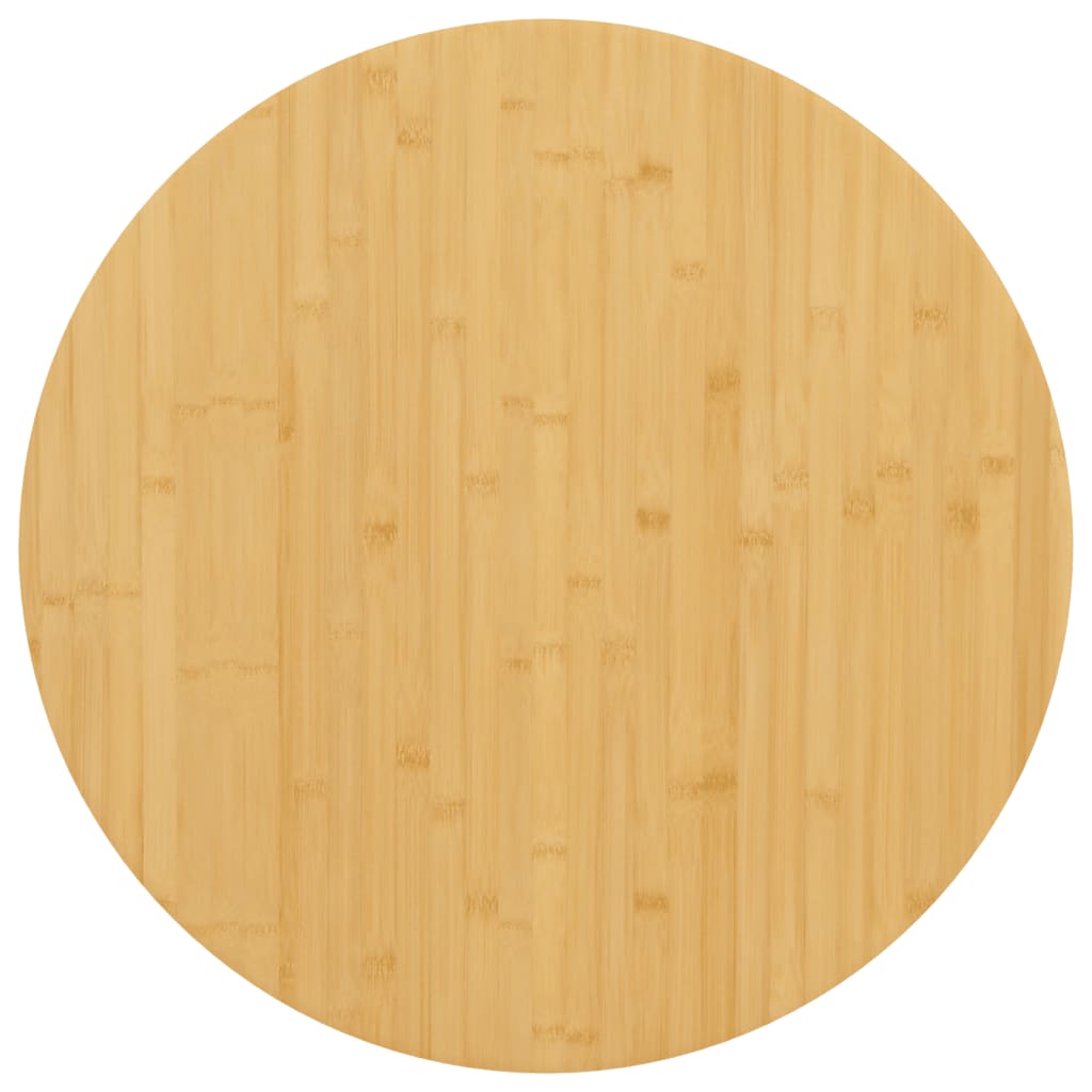 bordplade Ø60x4 cm bambus billede