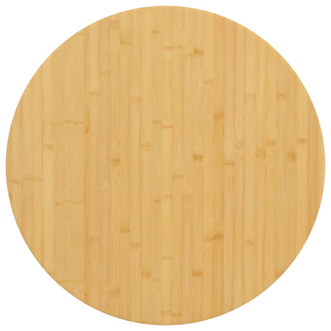 bordplade Ø70x4 cm bambus