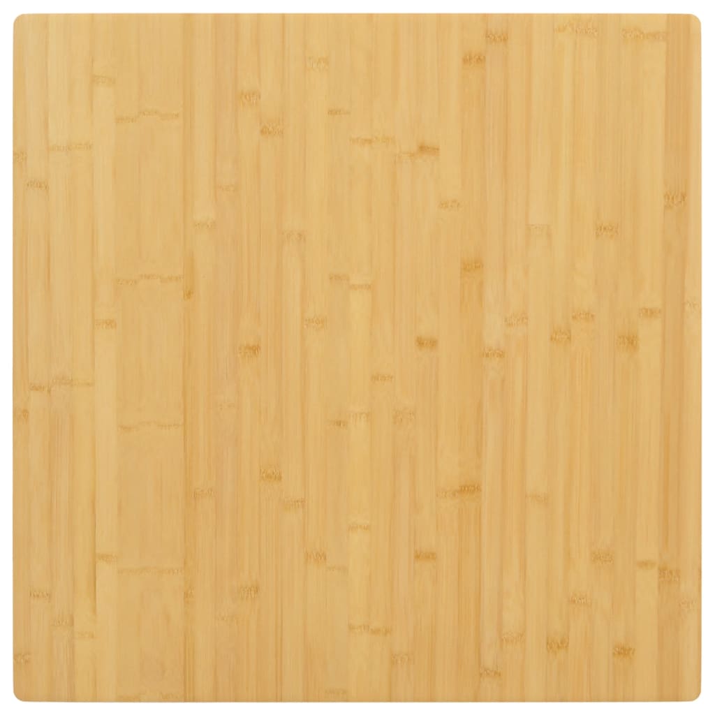 Bordplade i bambus 70 × 70 × 1,5 cm - firkantet