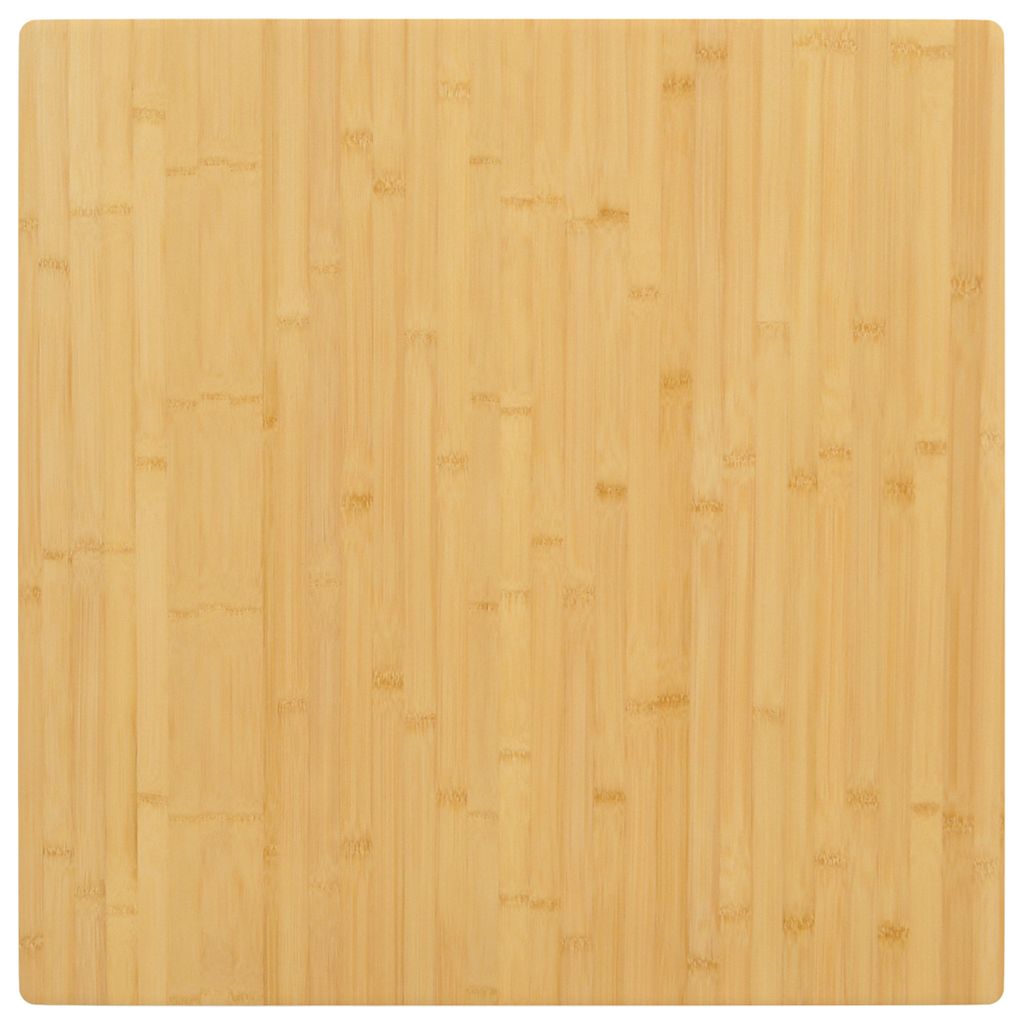 Bordplade i bambus 70 × 70 × 2,5 cm - firkantet