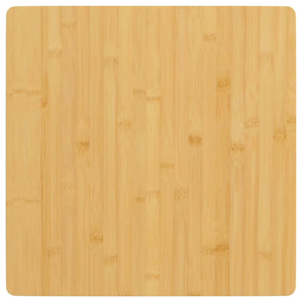 Bordplade i bambus 50 × 50 × 4 cm - firkantet, lakeret