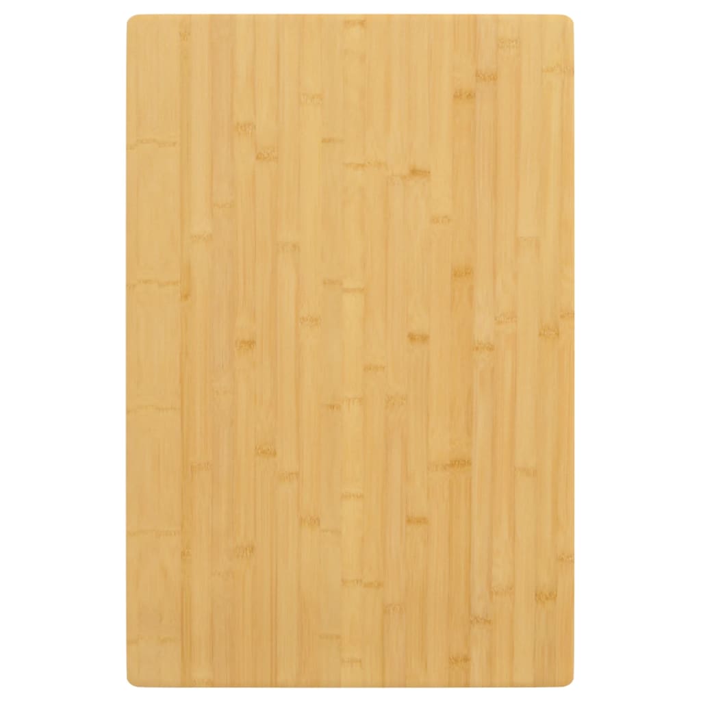 Rektangulær bordplade i bambus 60 × 100 × 1,5 cm - lakeret